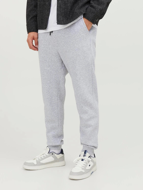 Акція на Спортивні штани чоловічі Jack & Jones 12249274-54013 XL Light Grey Melange від Rozetka