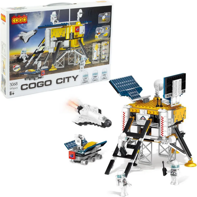 Конструктор Космічна станція COGO 3068 4в1 (595 деталей) Від 6 років - зображення 2