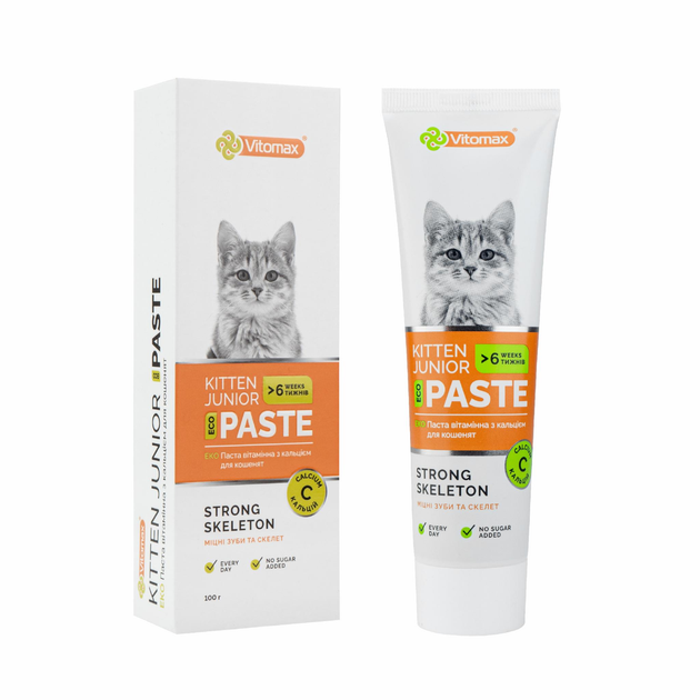 ЭКО ПАСТА Vitomax витаминная с кальцием для котят (100 г) от продавца ...