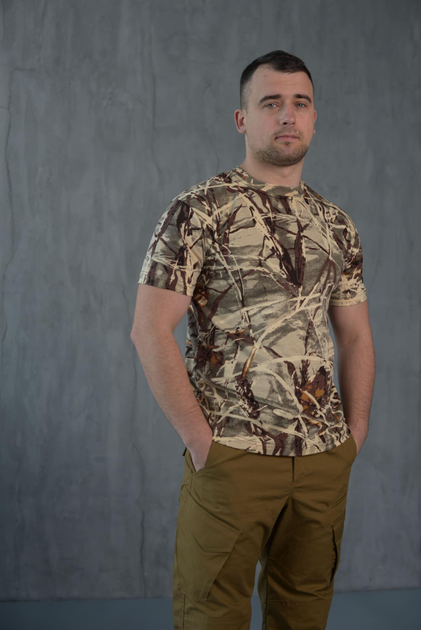 Мужская хлопковая футболка цвет Лес 46 - изображение 2