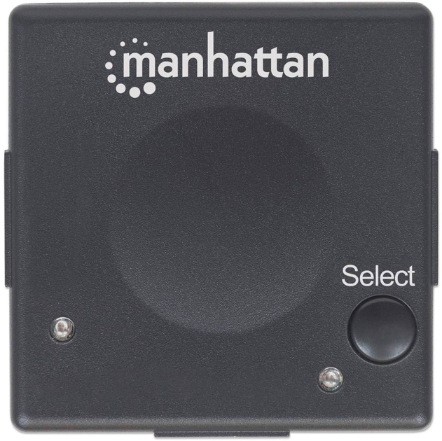 2-портовий HDMI-перемикач Manhattan 1080p Чорний (766623207911) - зображення 2