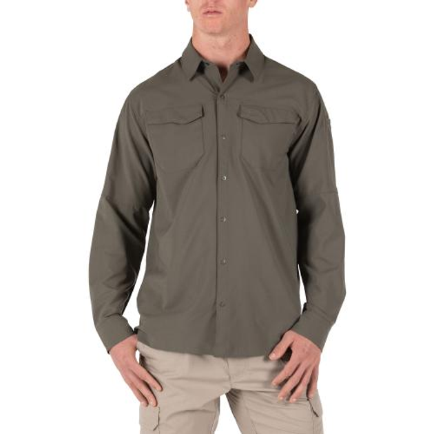 Сорочка Тактична З Довгим Рукавом 5.11 Freedom Flex Woven Shirt - Long Sleeve, Ranger Green, L - изображение 1