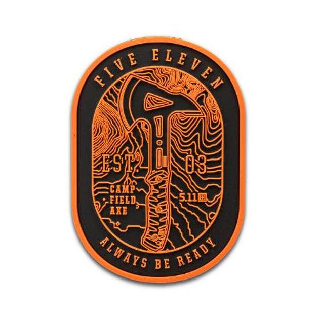 Нашивка 5.11 Tactical Camp Field Axe Patch, Orange - зображення 1