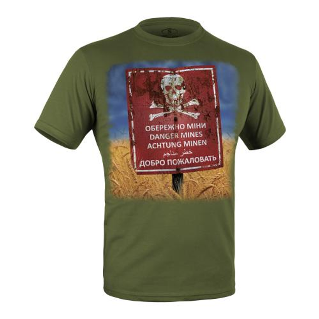 Футболка З Малюнком Dangerous Mines, Olive Drab, 2Xl - изображение 1