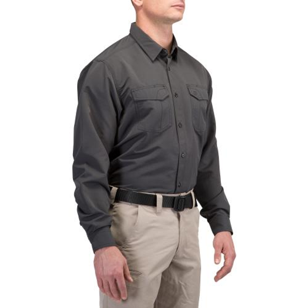 Сорочка Тактична 5.11 Tactical Fast-Tac Long Sleeve Shirt, Charcoal, S - зображення 2