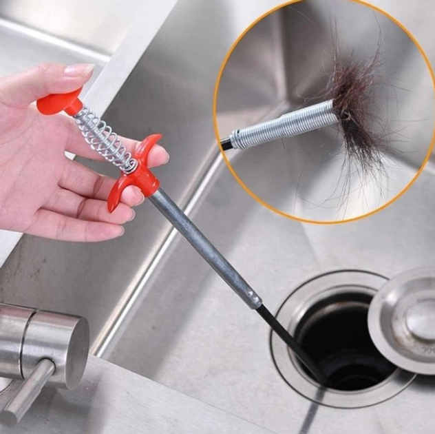 Трос для чистки труб каналізації Cleaning Hook 60 см - изображение 3