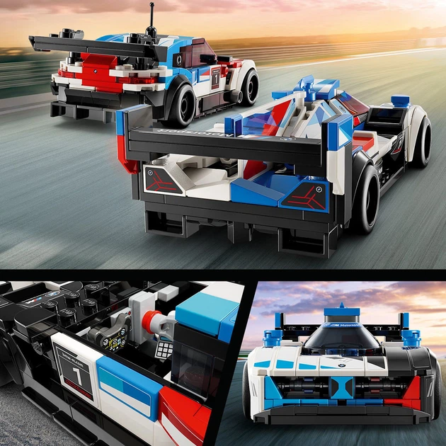 Конструктор LEGO Speed Champions Автомобили для гонок BMW M4 GT3 и