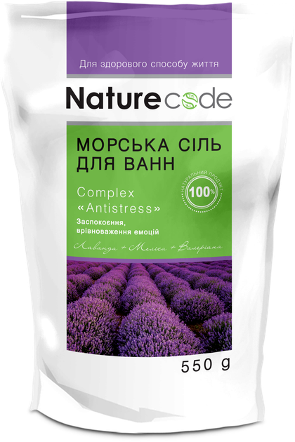 Морская соль д/ванн "Anti stress" 300714 (4820205300714) - Фото 1 Морская соль д/ванн "Anti stress" 300714 (4820205300714) - изображение 1
