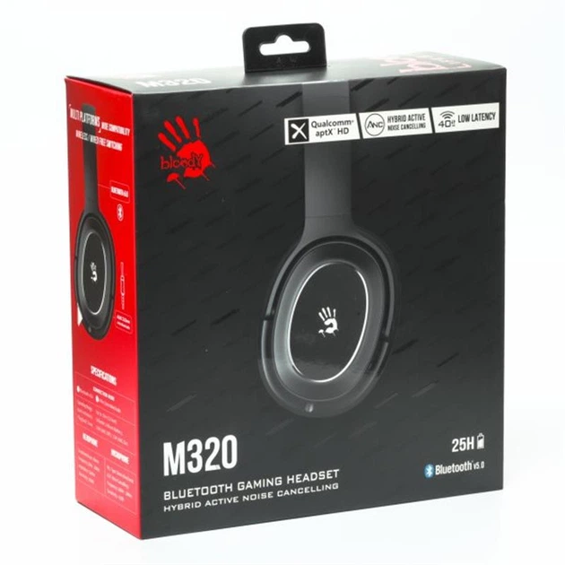 Бездротові навушники A4Tech Bloody M320 Black - зображення 7