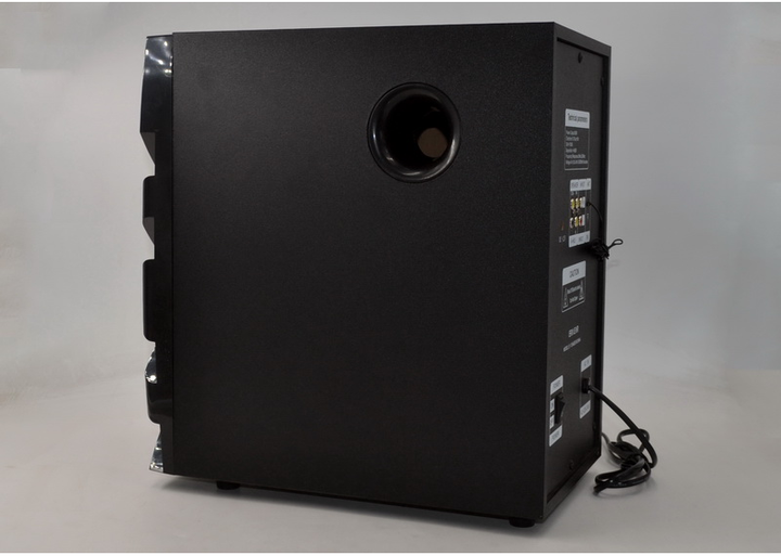 Акустическая система 3.1 Era Ear E-13 домашний кинотеатр 3 колонки с сабвуфером USB/FM-радио/Bluetooth Мощность 60 ВТ + пульт ДУ Black - изображение 3