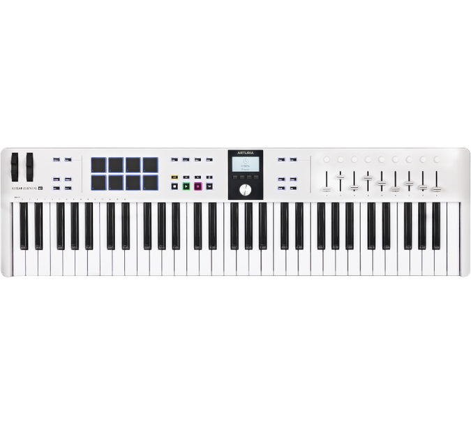 MIDI-клавиатура Arturia KeyLab Essential 61 MK3 White - Фото 1 MIDI-клавиатура Arturia KeyLab Essential 61 MK3 White - изображение 1