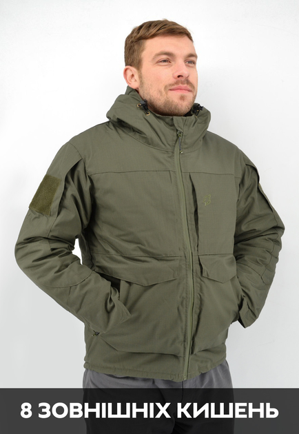 Тактическая куртка Eagle зимняя с подкладкой Omni-Heat и силиконовым утеплителем Green М (AW010777) - изображение 2