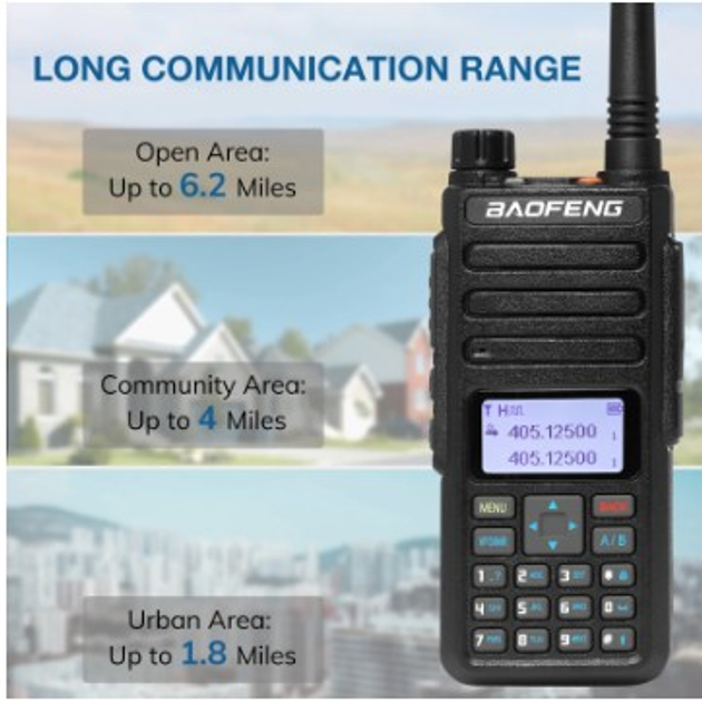 Цифрова Рація DMR Baofeng DR-1801UV 5 ватт – фото, відгуки ...