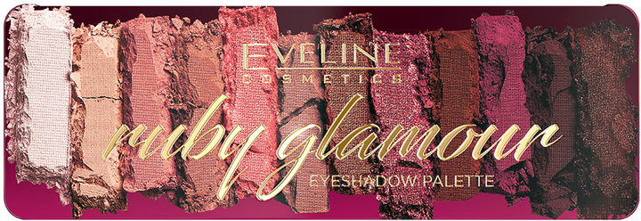 Paleta cieni do powiek Eveline Ruby Glamour 12 g (5901761998139) - obraz 1