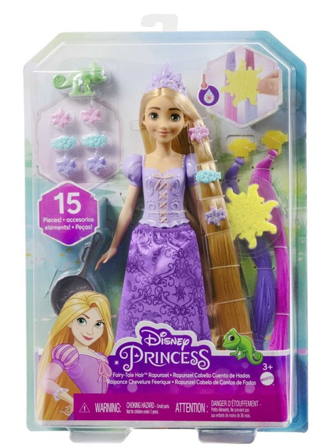 Lalka z akcesoriami Mattel Disney Princess Rapunzel FairyTale Hair 29 cm (0194735120437) - obraz 1
