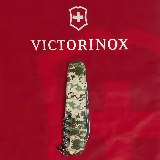 Складной швейцарский нож Victorinox Vx13603.3_W3941p SPARTAN ARMY 12 функций 91 мм Пиксель+Лого - Фото 9 Складной швейцарский нож Victorinox Vx13603.3_W3941p SPARTAN ARMY 12 функций 91 мм Пиксель+Лого - изображение 9