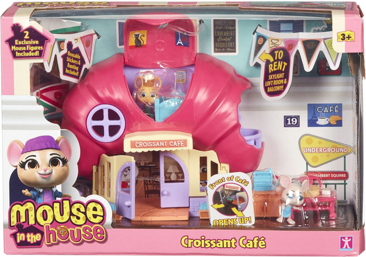 Zestaw do zabawy Bandai Character Mouse In The House Croissant Cafe (5029736073947) - obraz 1