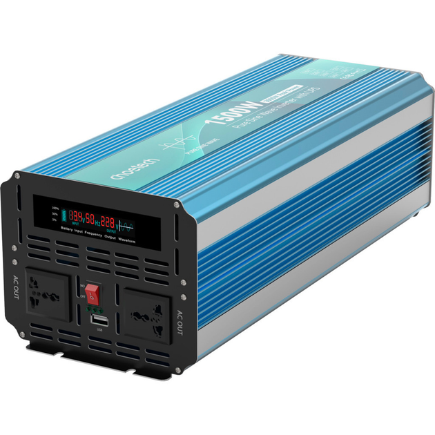 Автомобильный инвертор Choetech 12/220V 1500Вт, с функцией ИБП, чистая ...
