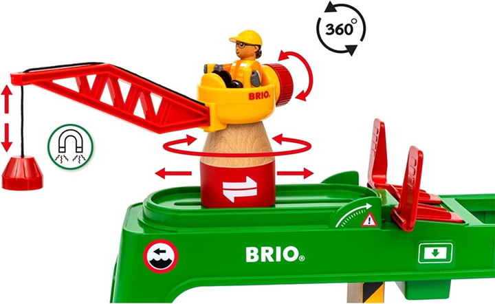 Zestaw do zabawy Brio Word Dźwig kontenerowy (7312350339963) - obraz 7