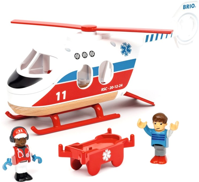Zestaw ratunkowy Brio World Rescue Helicopter (7312350360226) - obraz 3