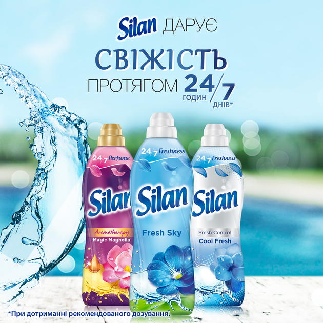 Кондиціонер для білизни Silan Небесна свіжість 1408 мл (9000101801125) - зображення 4