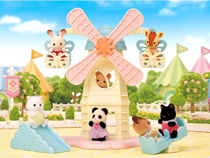 Ігровий набір фігурок Epoch Sylvanian Families Baby Windmill Park (5054131055267) - зображення 2