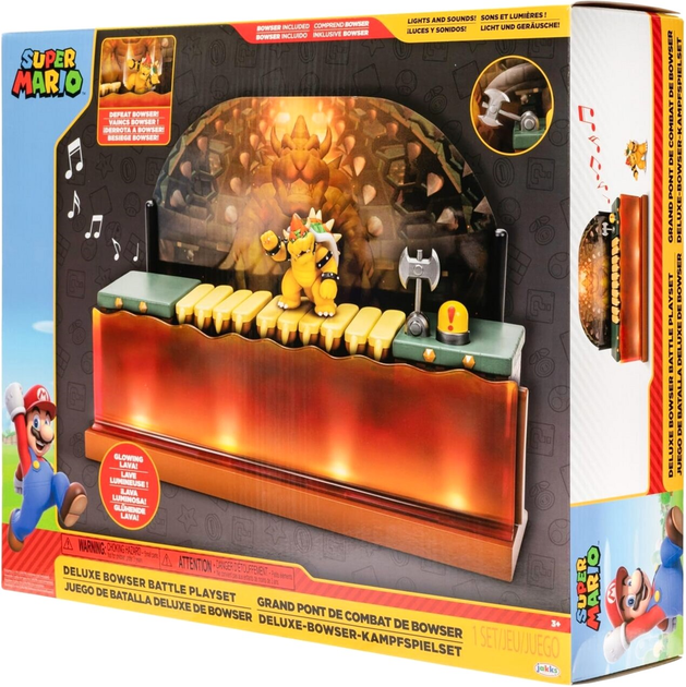 Ігровий набір Jakks Super Mario Deluxe Bowser Battle (0192995418608) - зображення 4