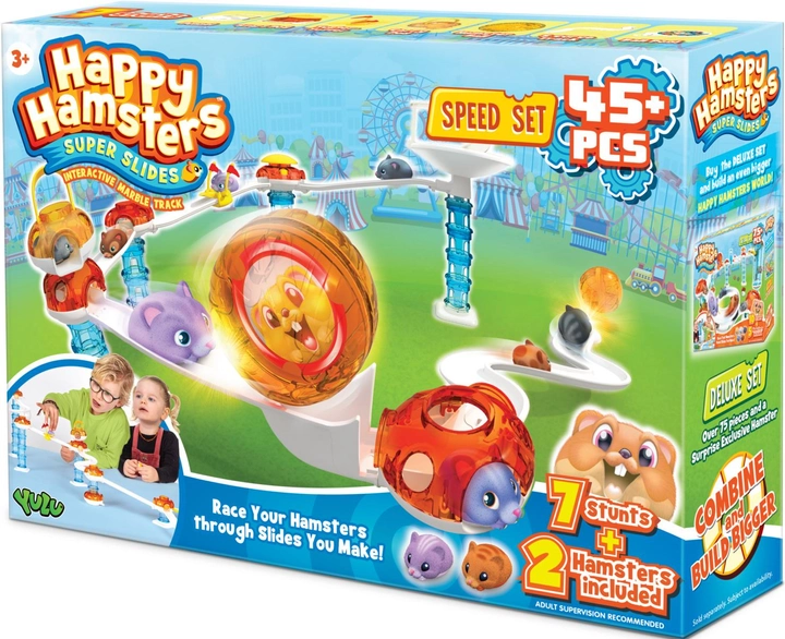 Ігровий набір Jazwares Happy Hamsters Super Slides (8719324074926) - зображення 1