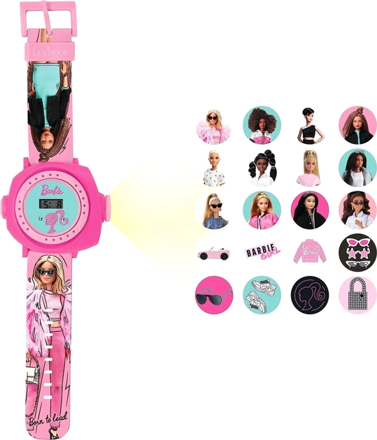 Cyfrowy zegarek na rękę Lexibook Barbie Digital Projection Watch (3380743101934) - obraz 2