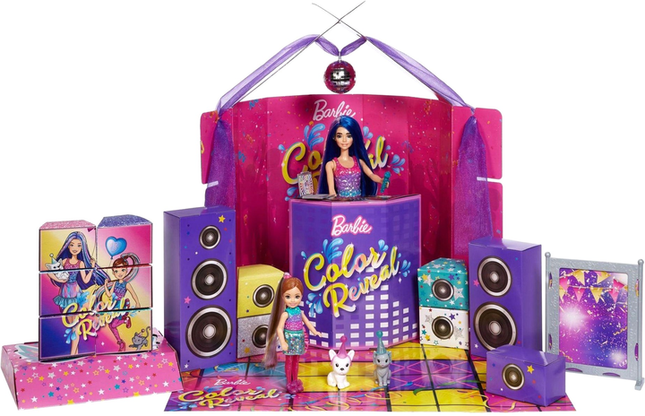 Ігровий набір Mattel Barbie Color Revial Surprice Party з аксесуарами (0887961958362) - зображення 2