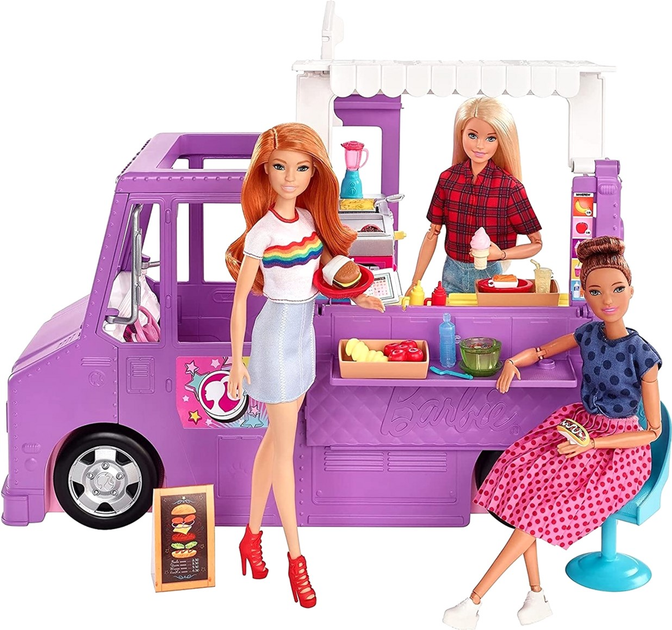 Ігровий набір Barbie You Can Be Anything Fresh & Fun Food Truck (0887961862898) - зображення 4