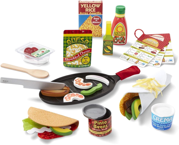 Набір кухонного приладдя та продуктів Melissa & Doug Taco and Tortilla (0000772193702) - зображення 2