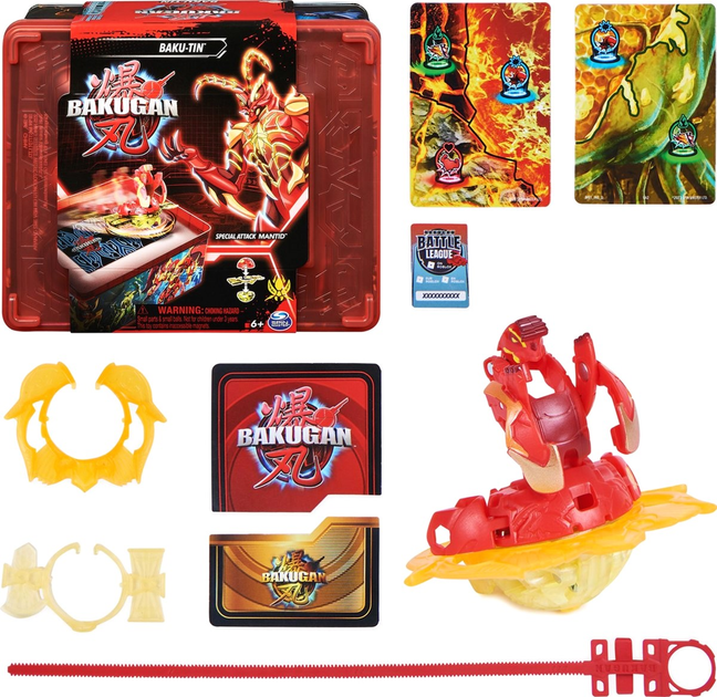 Ігровий набір Spin Master Bakugan Special Attack Mantid Tin Box (0778988466650) - зображення 4