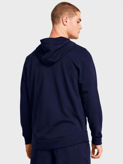 Толстовка на молнии мужская Under Armour Ua Rival Terry Lc Fz 1370409-410 S Синяя (196885396779) - изображение 2