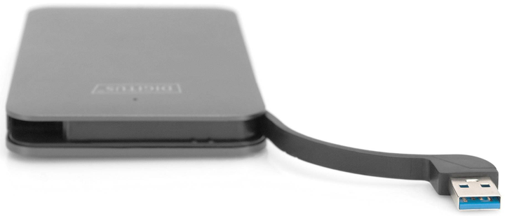 Зовнішній корпус для SSD/HDD 2.5 SATA III Digitus на USB 3.0 9.5/7.5 мм Алюмінієвий (DA-71114) - зображення 3