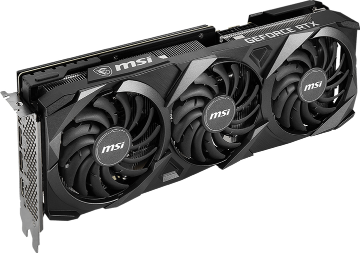 Karta graficzna MSI PCI-Ex GeForce RTX 3070 Ventus 3X Plus 8G OC LHR 8GB GDDR6 (256bit) (1755/14000) (HDMI, 3 x DisplayPort) (GeForce RTX 3070 VENTUS 3X 8G OC LHR) - obraz 2