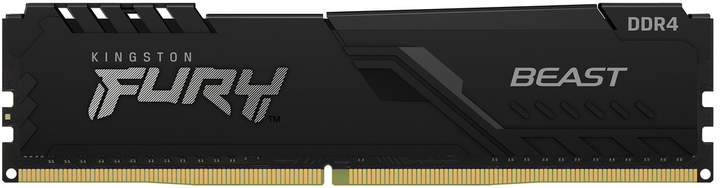 Оперативна пам'ять Kingston Fury DDR4-2666 4096 MB PC4-21300 Beast Black (KF426C16BB/4) - зображення 1