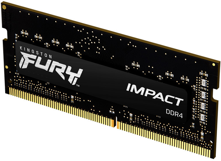 Pamięć Kingston Fury SODIMM DDR4-3200 16384 MB PC4-25600 Impact Black (KF432S20IB/16) - obraz 2