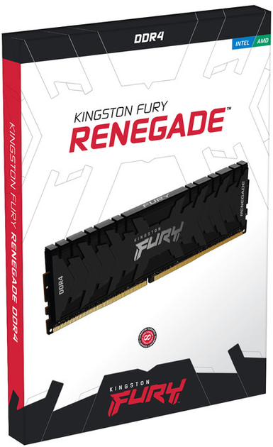 Pamięć Kingston Fury DDR4-3200 16384MB PC4-25600 (Kit of 2x8192) Renegade Black (KF432C16RBK2/16) - obraz 2