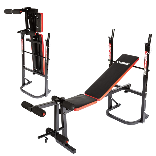 Скамья тренировочная York Fitness ASPIRE 120 складная со стойкой под штангу. - изображение 7