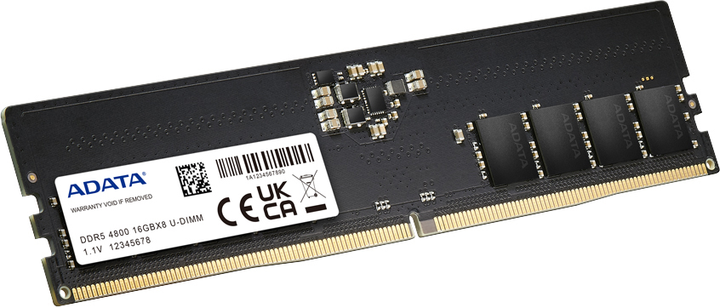 Оперативна память ADATA DDR5-4800 16384MB PC5-38400 (AD5U480016G-R) - зображення 2