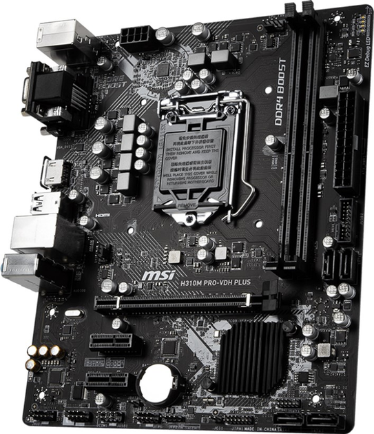 Материнська плата MSI H310M PRO-VDH PLUS (s1151, Intel H310, PCI-Ex16) (4719072587116) - зображення 2