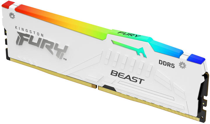 Оперативна пам'ять Kingston Fury DDR5-6000 16384MB PC5-48000 Beast AM5 RGB White (KF560C36BWEA-16) - зображення 2