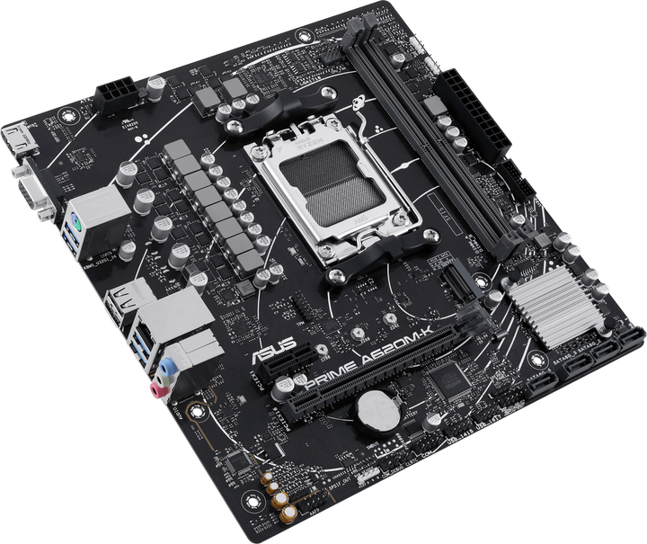 Материнська плата Asus PRIME A620M-K (sAM5, AMD A620, PCI-Ex16) (90MB1F40-M0EAY0) - зображення 4