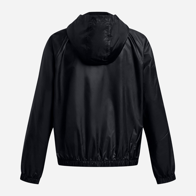 Спортивна вітрівка з капюшоном жіноча Under Armour Ua Sport Windbreaker Jkt 1382698-001 L Чорна (196885563737) - зображення 4