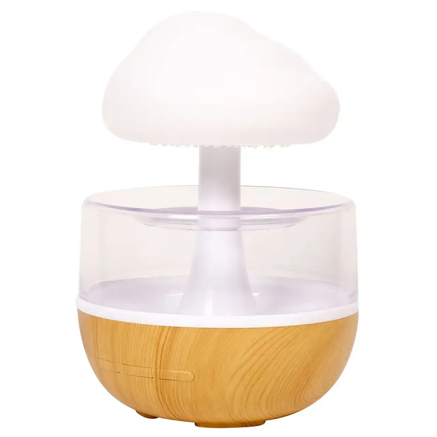 Увлажнитель воздуха Humidifier Cloud rain в форме гриба с эффектом дождя и ночником 7 цветов с пультом - изображение 6