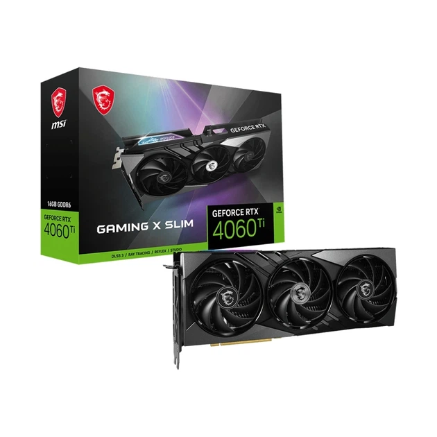 Видеокарта MSI GeForce RTX4060Ti 16Gb GAMING X SLIM (RTX 4060 Ti GAMING X SLIM 16G) - Фото 6 Видеокарта MSI GeForce RTX4060Ti 16Gb GAMING X SLIM (RTX 4060 Ti GAMING X SLIM 16G) - изображение 6