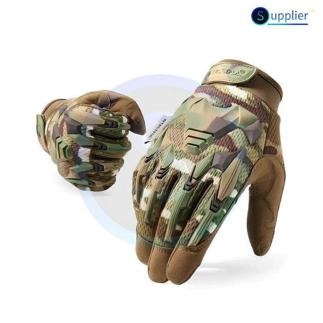 Рукавички тактичні WTACTFUL B35 рукавички із захисними вставками, військові, L - изображение 1