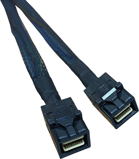 Kabel Broadcom 8 x 8654 - 2 x U.2 1 m Black (05-60005-00) - obraz 1