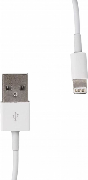 Kabel Whitenergy USB Type-A - Lighting 2 m White (5908214367320) - obraz 1